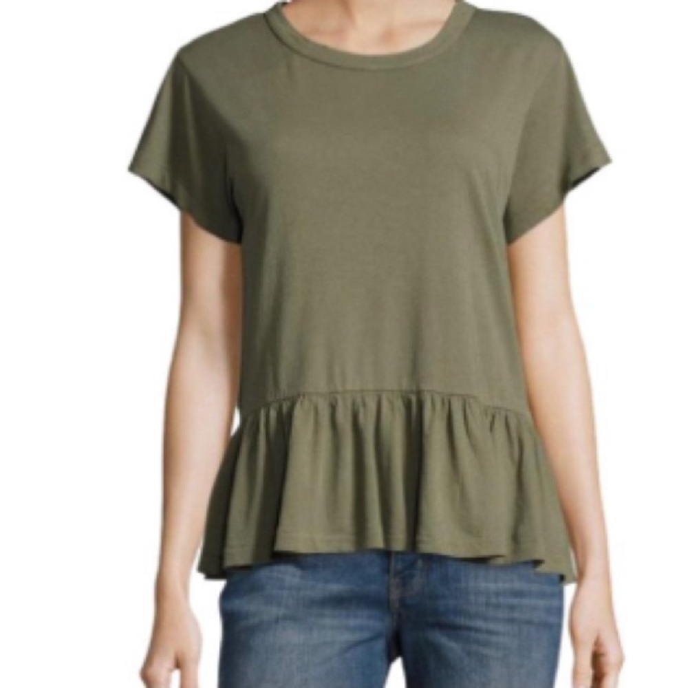The Great Ruffled Peplum Tee